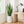 Modern Tall White Indoor Self Watering Decorative Planter, 19 in Contemporary Flower Pot Home, Office Decoration, Gift-Sona Casa