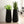 Set of 2 Tall Black Indoor Self Watering Decorative Planters, 27 Inch Tall Black Planter with Riser Pot, Drain Hole-Sona Casa