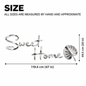 Sweet Home Acrylic Wall Sticker for Home Entrance and Home Décor