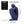Small Abstract Sculpture, The Thinker, Polyresin Artwork, Navy Blue Home Decor Gift 5 inch 13 cm