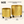 Gold Metal Foil Planters Set with Wheels and Drain Plug, Indoor Pot for Fresh or Faux Plants Home Decor Gift-Sona Casa
