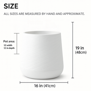 Modern Tall Indoor Self Watering Decorative Planter, 19 in Contemporary Flower Pot Home, Office Decoration, Gift-Sona Casa