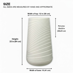 Tall Indoor Decorative Planter, Modern Contemporary Self Watering Pot Home, Porch, Patio Decor Gifts-Sona Casa