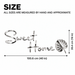 Sweet Home Acrylic Wall Sticker for Home Entrance and Home Décor