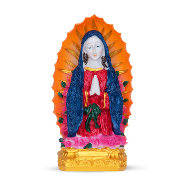 Blessed Virgin Mary Statue Religious Figurine Decoration, 8" Immaculate Heart Tabletop Desk Decor, Catholic Gifts