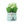 Small Flower Vase with Faux Flowers Tabletop Centerpiece for Home of Office Decor, Green 6 inch 15 cm by Sona Casa