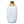 White Ceramic Vase, Golden Rim, 12