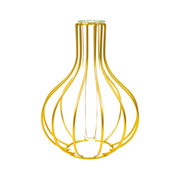 Gold Metal Hydroponic Flower Pot, Glass Propagation Tube, 7" Indoor Decor by Sona Casa