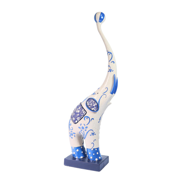 Whimsical Circus Elephant Statue, 16" Home or Office Art Decor, Gift
