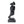 Abstract Silence is Golden, Black Silence Face Thinker Statue, Polyresin Art Decor for Home or Office 12 inch 31 cm