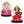 Divine Polyresin Multicolor Ganesh Lakshmi Statue Set - Ideal For Home Pooja Mandir Decor by Sona Casa