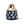 Black Ceramic Tulip Vase, Abstract, Golden Rim, 8