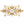 Large Metal Floral Gold Wall Clock by Sona Casa