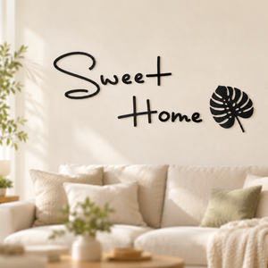 Sweet Home Acrylic Wall Sticker for Home Entrance and Home Décor