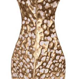 Tall Metal Vases, Extra Large Decorative Floor Vase, 42" Large Flower Pots for Pampas Grass, Rustic Weathered Handmade Home Living Room Decor-Sona Casa