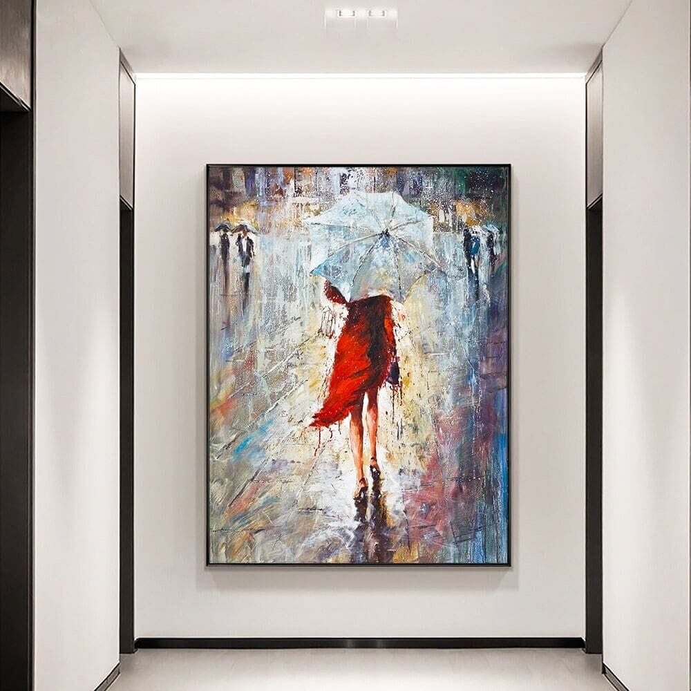 red dress artwork The Lady In A Red Dress 2022 | Elegant Woman In A Red Dress
