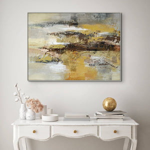 Desert Storm Painting, Large Hand-Painted Oil Canvas, Contemporary Abstract Art for Living Room, Unique Housewarming Gift by Sona Casa