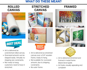 Abstract Tree Painting with Golden Leaves, Large Hand-Painted Oil on Canvas, Contemporary Wall Art Modern Home Decor, Housewarming Gift by Sona Casa