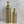 2 Pc Set of Metal Floor Vases, Curves, Golden