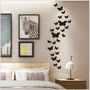 30 pcs DIY Acrylic Butterfly Mirror Wall Stickers for Home Decor by Accent Collection
