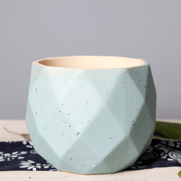 Cute Small Geometrical Vase/Planter by Accent Collection