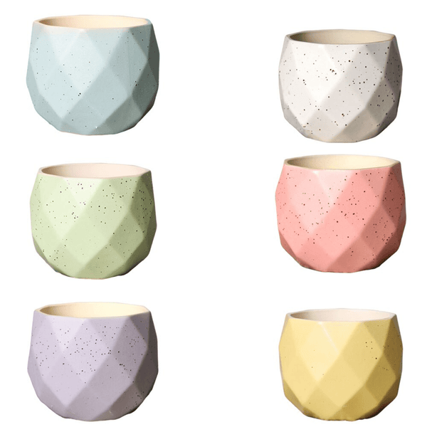 Cute Small Geometrical Vase/Planter by Accent Collection