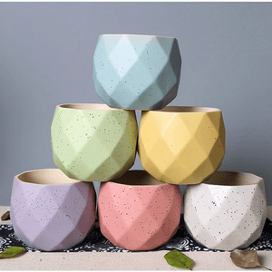 Cute Small Geometrical Vase/Planter by Accent Collection
