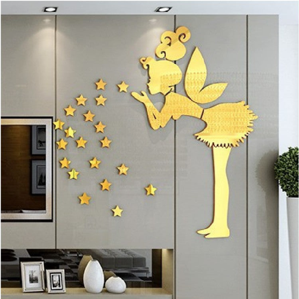 Fairy Blowing Stars 3D Decorative DIY Wall Sticker for Home Decoration by Accent Collection