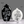 Black and White Oval Vase Set, 10