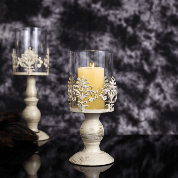Retro Candle Holder Set, 15" 13" 10" Classy Tabletop Decorations