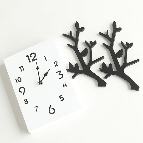 Wooden Deer Clock for Home Décor by Accent Collection Home Decor