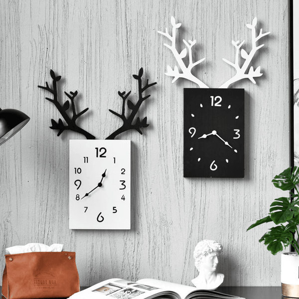 Wooden Deer Clock for Home Décor by Accent Collection Home Decor