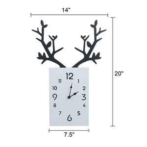 Wooden Deer Clock for Home Décor by Sona Casa